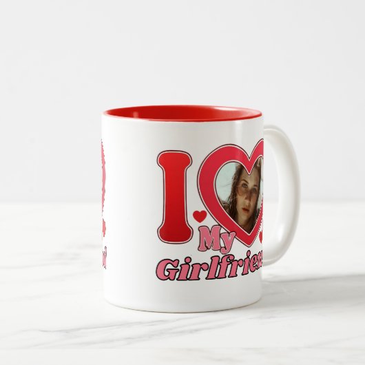 私は恋人の彼氏の妻の夫の写真が大好き ツートーンマグカップ (正面右)