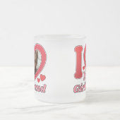 私は恋人の彼氏の妻の夫の写真が大好き フロストグラスマグカップ (中央)