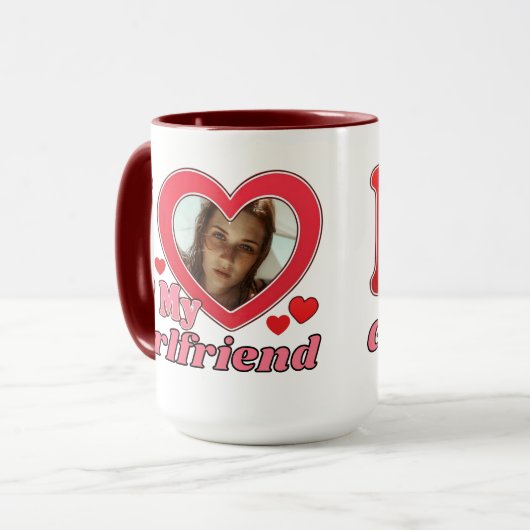 私は恋人の彼氏の妻の夫の写真が大好き マグカップ (正面左)