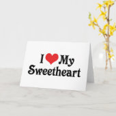 私は恋人を愛している カード (黄色い花)