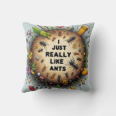 私は恋人アリのコレクターaのためのアリが本当に好き クッション (裏面)