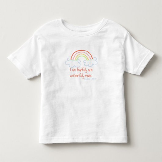 私は恐る恐るそしてすばらしくなされます トドラーTシャツ (正面)