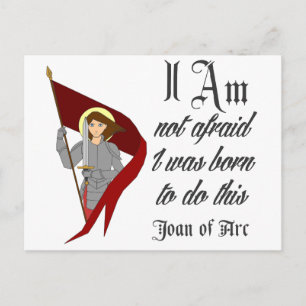私は恐れていない – Joan of Arc ポストカード