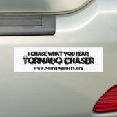 私は恐れているものを追跡します! バンパーステッカー (車上)