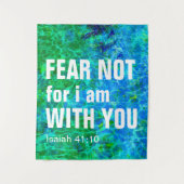 私は恐れてはいけない、あなたがたと共にいる（イザヤ書41:10） タペストリー (正面)