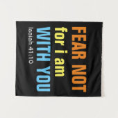 私は恐れてはいけない、あなたがたと共にいる（イザヤ書41:10） タペストリー (正面(横))