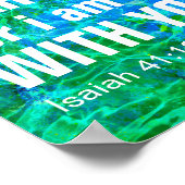 私は恐れてはいけない、あなたがたと共にいる（イザヤ書41:10） ポスター (角)