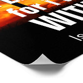 私は恐れてはいけない、あなたがたと共にいる（イザヤ書41:10） ポスター (角)