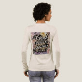 私は恐れない 女性用 トライブレンドTシャツ (背面全体)