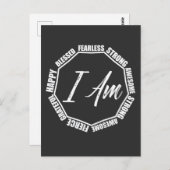 私は恐れ賛美ない優素晴らし情ことわざ ポストカード (正面/裏面)