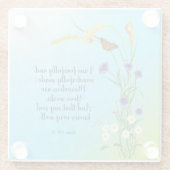 私は恐ろしく素晴らしく作られた ガラスコースター (裏面)