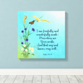 私は恐ろしく素晴らしく作られた キャンバスプリント (インサイチュ (ウッドフロア))