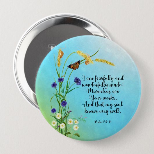 私は恐ろしく素晴らしく作られた 缶バッジ (正面&裏面)