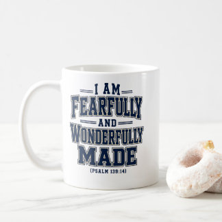 私は恐ろしく、すばらしく造られている コーヒーマグカップ