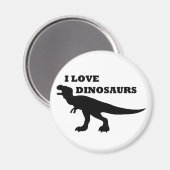 私は恐竜が大好き！ マグネット (正面/裏面)