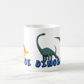 私は恐竜が好きだ コーヒーマグカップ (中央)