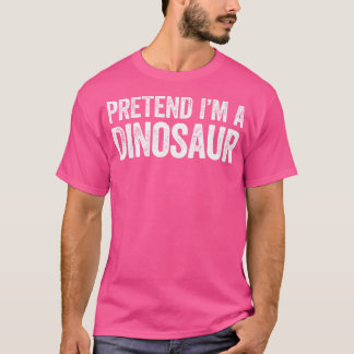 私は恐竜のシャツ大人の子供男性の女性のふりをする Tシャツ