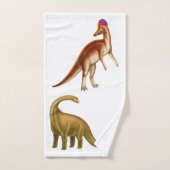 私は恐竜のBathタオルセットを愛します バスタオルセット (ハンドタオル)