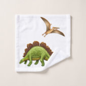 私は恐竜のBathタオルセットを愛します バスタオルセット (ウォッシュタオル)