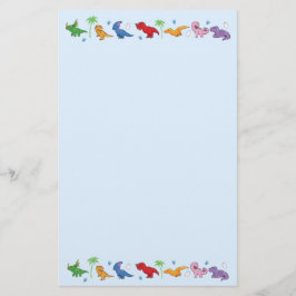 私は恐竜を愛します! (かわいい) 便箋