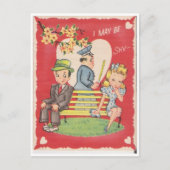 私は恥ずかしがり屋かもしれない… ポストカード (正面)