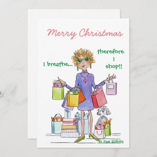 私は息をするので裕福な女性のスケッチを買う  シーズンカード (正面/裏面)