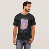 私は息をする洞窟の探検家の洞窟 Tシャツ (正面フル)