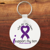 私は息子てんかんを支えている キーホルダー (正面)