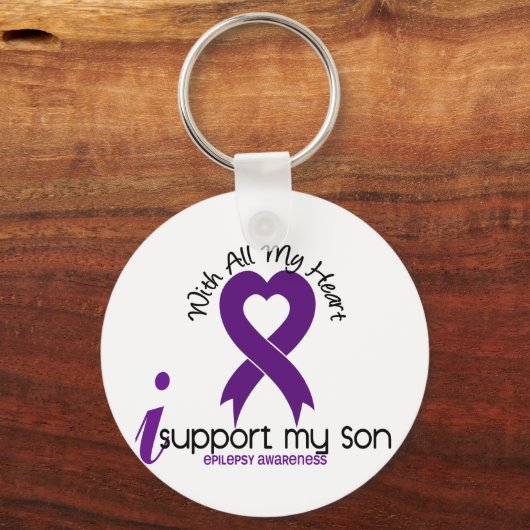 私は息子てんかんを支えている キーホルダー (正面)