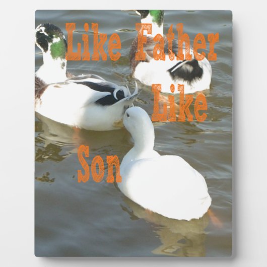 私は息子のように私の少年を愛している フォトプラーク (正面)