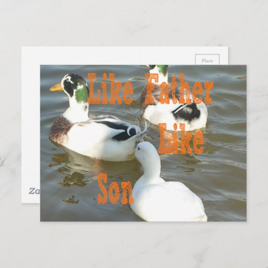 私は息子のように私の少年を愛している ポストカード (正面/裏面)