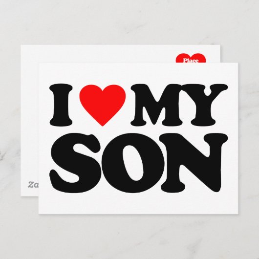 私は息子を愛している ポストカード (正面/裏面)