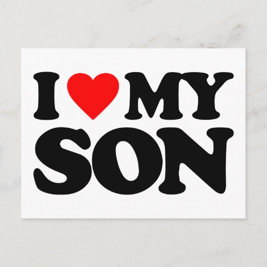 私は息子を愛している ポストカード (正面)