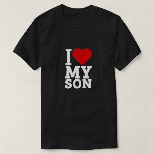 私は息子を愛している Tシャツ (デザイン正面)