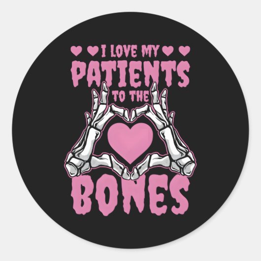 私は患者を骨整形外科医に愛している ラウンドシール (正面)