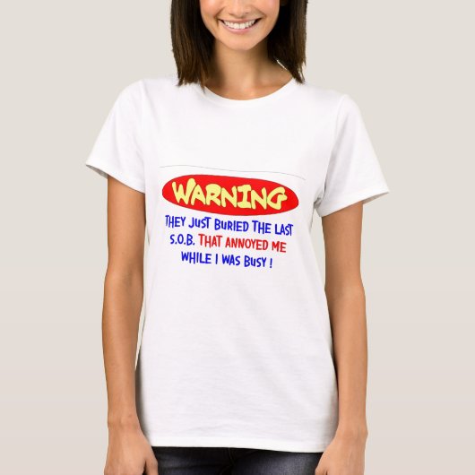 私は悩んだ Tシャツ (正面)