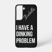 私は悩んでいる | おもしろい Pickleball Samsung Galaxyケース (裏面)