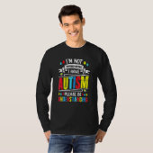 私は悪いことをしていない自閉症を抱えている Tシャツ (正面フル)