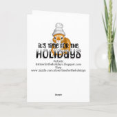 私は悪い感謝祭の事を全おもしろい体で カード (裏面)