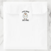 私は悪い羊のフンおもしろいを作る ラウンドシール (バッグ)