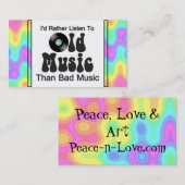 私は悪い音楽より古い音楽にむしろ聞きます 名刺 (正面/裏面)