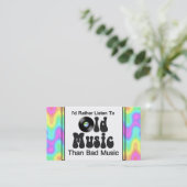 私は悪い音楽より古い音楽にむしろ聞きます 名刺 (スタンド正面)