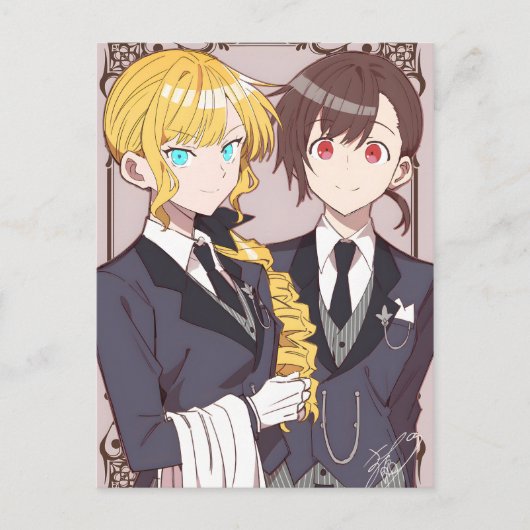 私は悪に恋している |レイとクレア ポストカード (正面)