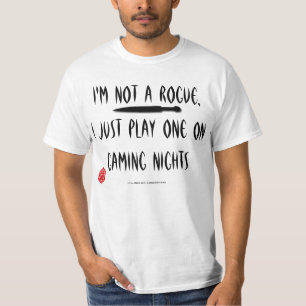 私は悪党を演じます Tシャツ