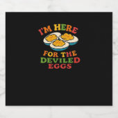 私は悪魔の卵の感謝祭ののためにここにクラシックいる スパークリングワインラベル (シングルラベル)