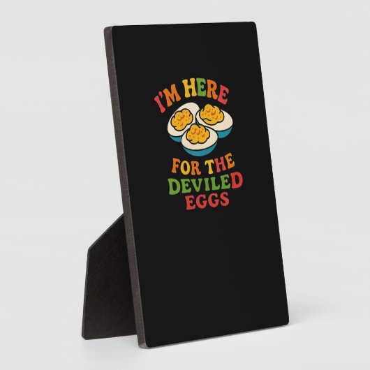 私は悪魔の卵の感謝祭ののためにここにクラシックいる フォトプラーク (側面)