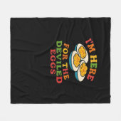 私は悪魔の卵の感謝祭ののためにここにクラシックいる フリースブランケット (正面(横))