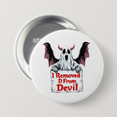 私は悪魔ダークファンタジーゴシックデザインからDを除去 缶バッジ (正面&裏面)