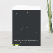 私は悲しいトカゲの挨拶状を恋しく思います カード (裏面)