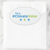 私は惑星のステッカーに投票 – シート4 – 楕円形 楕円形シール (バッグ)